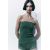 Zara Текстурная блестящая топ-бандо с деталями из металлической нити, Цвет: Зеленый, Размер: S, изображение 3