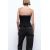Zara Топ из джинса без бретелей , Цвет: Черный, Размер: XS, изображение 3