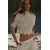 Zara Верх с высоким воротником и короткими рукавами, Цвет: Бежевый, Размер: XS, изображение 2