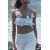 Zara   zw collection floral crop top , Цвет: Белый, Размер: XS, изображение 2