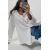 Zara Рубашка из смесового хлопка с сохраненным разделителем, Цвет: Белый, Размер: XXL, изображение 2