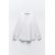 Zara Рубашка из смесового хлопка с сохраненным разделителем, Цвет: Белый, Размер: XXL, изображение 4