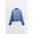 Zara Рубашка в стиле деним с укороченным кроем , Цвет: Синий, Размер: XS, изображение 4