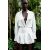 Zara Рубашка из течущего атласа , Цвет: Белый, Размер: XS, изображение 2