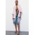 Zara   oversize рубашка из 100% льна , Цвет: Розовый, Размер: XS