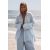Zara Рубашка oversize из 100% льна , Цвет: Синий, Размер: XS, изображение 4