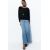 Zara Тонкий вязаный свитер с круглым вырезом и длинными рукавами, Цвет: Черный, Размер: S, изображение 2