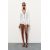 Zara Рубашка из атласа с завязками , Цвет: Белый, Размер: M