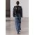 Zara Короткая кожаная накидка с бахромой, Цвет: Черный, Размер: XS-S, изображение 3