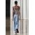 Zara Топ из трикотажа с тонкими бретелями и подвернутым низом в области выреза горловины, Цвет: Серый, Размер: S, изображение 3