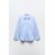 Zara Рубашка из полосатого поплина , Цвет: Синий, Размер: XS, изображение 5
