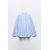 Zara Рубашка из полосатого поплина , Цвет: Синий, Размер: XS, изображение 6