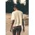 Zara Футболка с жилетом из толстого вязаного материала , Цвет: Бежевый, Размер: S, изображение 4