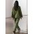 Zara Блузка из льняной смеси с эффектом морщин. особенности - отложной воротник с регулируемыми завязками, длинные рукава с расширенными манжетами и детали из морщинистой ткани. , Цвет: Зеленый, Размер: S, изображение 6