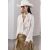 Zara Рубашка с воротником из льняной смеси больших размеров коллекции zw , Цвет: Бежевый, Размер: XS, изображение 2
