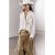 Zara Рубашка с воротником из льняной смеси больших размеров коллекции zw , Цвет: Бежевый, Размер: XS, изображение 3