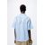 Zara Рубашка с воротником из коллекции zw collection poplin shirt , Цвет: Синий, Размер: XS, изображение 3