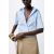 Zara Рубашка с воротником из коллекции zw collection poplin shirt , Цвет: Синий, Размер: XS, изображение 4