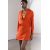 Zara Рубашка из атласной ткани коллекции zw collection zara woman, Цвет: Оранжевый, Размер: XXL, изображение 2