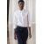 Zara Рубашка slim fit с воротником от zw collection, изготовленная из хлопковой ткани, Цвет: Белый, Размер: XS, изображение 5