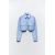 Zara Обрезанная рубашка из габардиновой ткани , Цвет: multicolor, Размер: XS, изображение 6