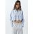 Zara Рубашка из обрезанной габардиновой ткани , Цвет: Синий, Размер: XS, изображение 2