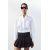 Zara Укороченная рубашка из поплина , Цвет: Белый, Размер: XS, изображение 2