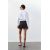 Zara Укороченная рубашка из поплина , Цвет: Белый, Размер: XS, изображение 3
