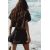 Zara Рубашка из кропированного поплина , Цвет: Черный, Размер: XS, изображение 6