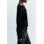 Zara Тонкий свитер с круглым вырезом и длинными рукавами, Цвет: Черный, Размер: S, изображение 3