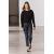 Zara Вяженый свитер с собранным поясом , Цвет: Черный, Размер: XS, изображение 4