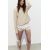 Zara Тонкий свитер из смесовой хлопковой и льняной пряжи , Цвет: Бежевый, Размер: S, изображение 3