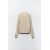 Zara Тонкий свитер из смесовой хлопковой и льняной пряжи , Цвет: Бежевый, Размер: S, изображение 4