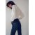 Zara Вязаный укороченный свитер с разрезом , Цвет: Белый, Размер: S, изображение 2