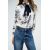 Zara Рубашка с принтом и завязкой , Цвет: multicolor, Размер: XS, изображение 4