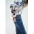 Zara Рубашка с принтом и завязкой , Цвет: multicolor, Размер: XS, изображение 5