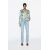 Zara Рубашка с цветочным принтом из атласа , Цвет: С принтом, Размер: XL