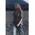 Zara Рубашка-пижама с вышивкой из коллекции zw collection , Цвет: Серый, Размер: S, изображение 2