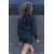 Zara Рубашка с воротником из коллекции zara woman с принтом в полоску, Цвет: Черный, Размер: XS, изображение 5