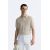 Zara Рубашка-поло из смесовой ткани хлопка и шелка, Цвет: Коричневый, Размер: XL (US XL), изображение 2