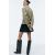 Zara Cохрани  высокой воротник вязаный свитер , Цвет: Зеленый, Размер: XS, изображение 6