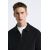 Zara Вязаная мужская рубашка с молнией до четверти длины, Цвет: Черный, Размер: M (US M), изображение 6