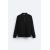 Zara Вязаная мужская рубашка с молнией до четверти длины, Цвет: Черный, Размер: M (US M), изображение 8