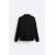 Zara Вязаная мужская рубашка с молнией до четверти длины, Цвет: Черный, Размер: M (US M), изображение 9