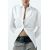 Zara Рубашка oversize из габардиновой ткани , Цвет: Белый, Размер: XS, изображение 2