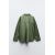 Zara Рубашка из поплина , Цвет: Зеленый, Размер: XS, изображение 7