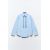 Zara Рубашка из поплина с воротником и оборками джабо , Цвет: Синий, Размер: XL, изображение 8