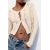 Zara Тряпичный трикотажный кардиган , Цвет: Бежевый, Размер: XS, изображение 3
