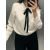 Zara Рубашка из атласа с бантом , Цвет: Бежевый, Размер: XL, изображение 2