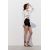 Zara Рубашка с контрастной строчкой , Цвет: Бежевый, Размер: XS, изображение 4